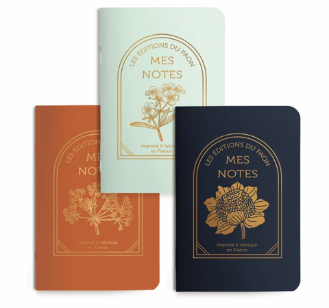 Trio petits carnets Herboriste