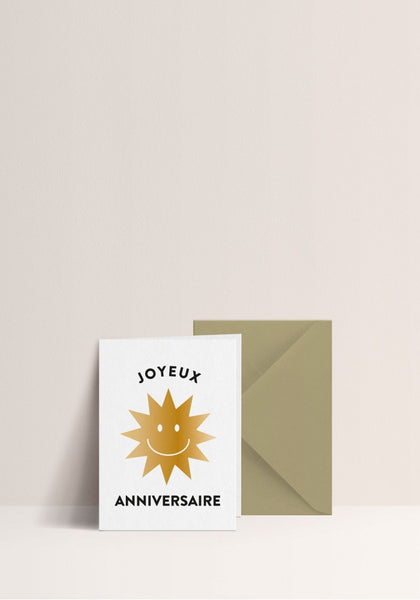 Carte Joyeux Anniversaire Soleil