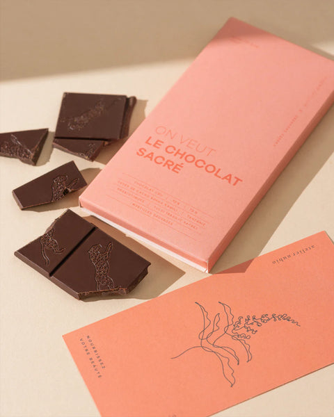 Chocolat sacré - Carrés Sauvages chocolats
