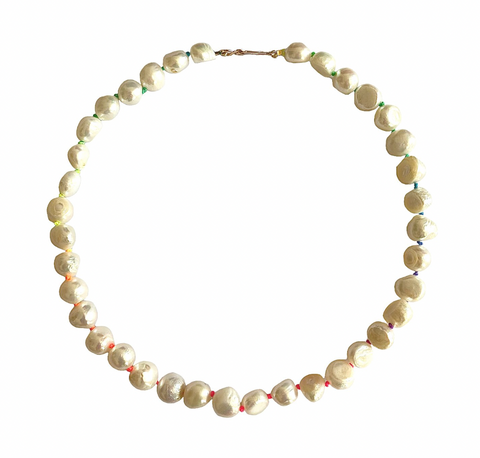 Collier Rainbow Perles d'eau douce